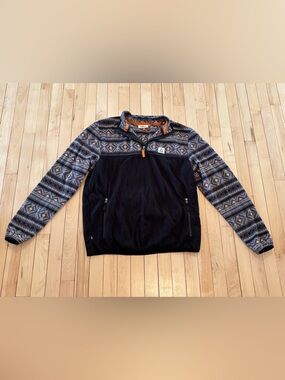 Passenger Set Off Polar 1/4 Zip Fleece Black Large